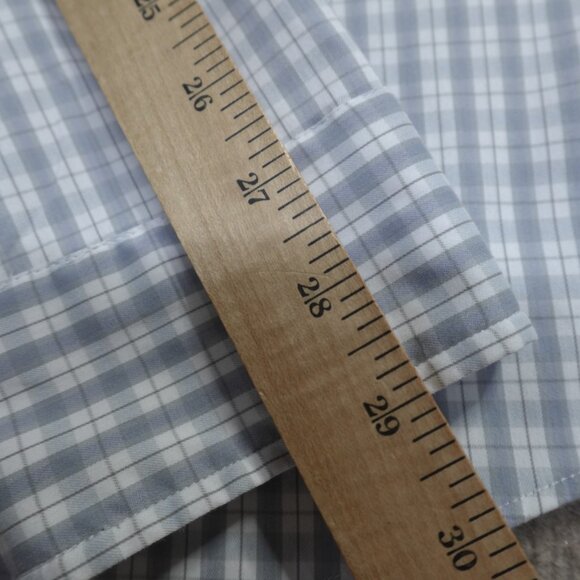 Ministry of Supply Shirt 2XL Gray White Plaid Performance - Picture 9 of 9